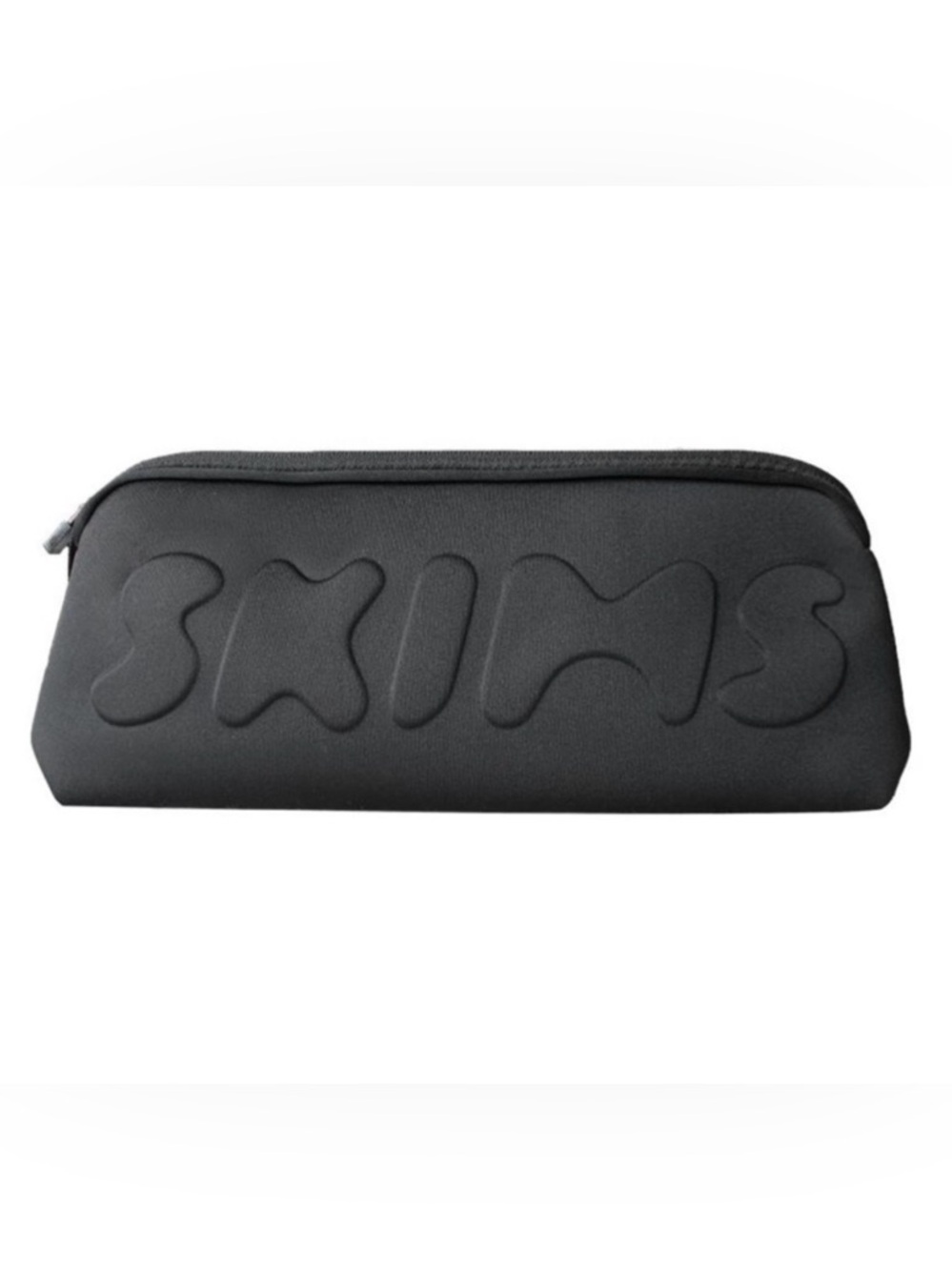 SKIMS onyx neoprene zipper pouch